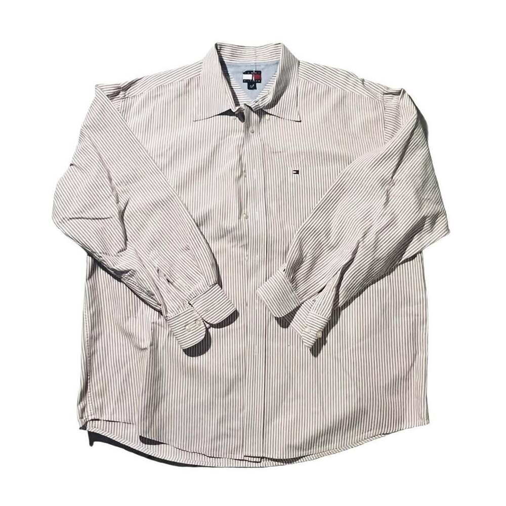 Tommy Hilfiger Striped Long Sleeve Button Down Shirt XL